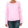 Textil Mulher T-shirt mangas compridas Only 15144539 ONLJUNA FRILL L/S TOP WVN PRISM PINK Rosa