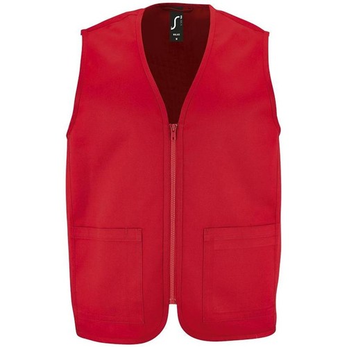 Textil Coletes Sols WALLACE WORK UNISEX chaleco con 2 bolsillos delanteros Vermelho