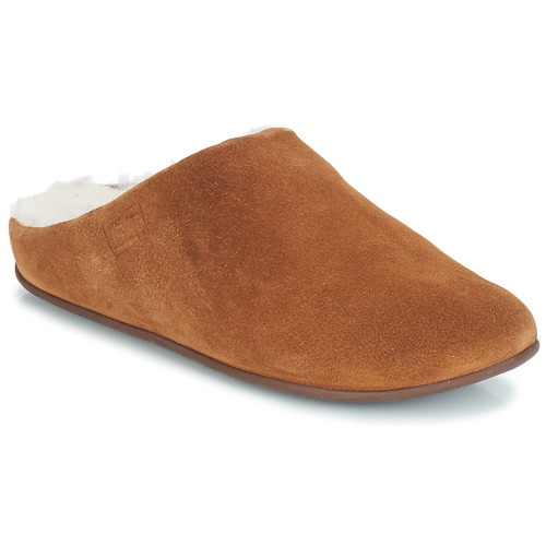 Sapatos Mulher Chinelos FitFlop CHRISSIE SHEARLING Conhaque