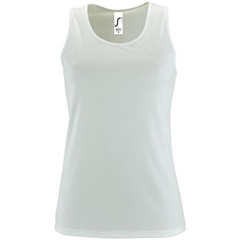 Textil Mulher T-shirt mangas compridas Sols SPORT TT WOMEN Branco