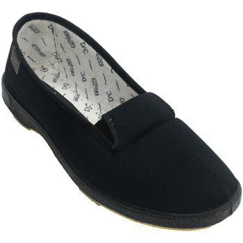 Sapatos Mulher Slip on Doctor Cutillas Bandas de borrachas de sapato de lona em negro