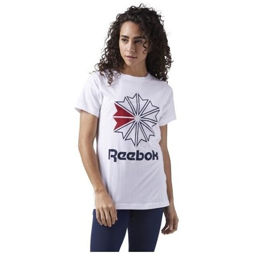 Textil Mulher T-Shirt mangas curtas Reebok Sport F GR Tee Branco