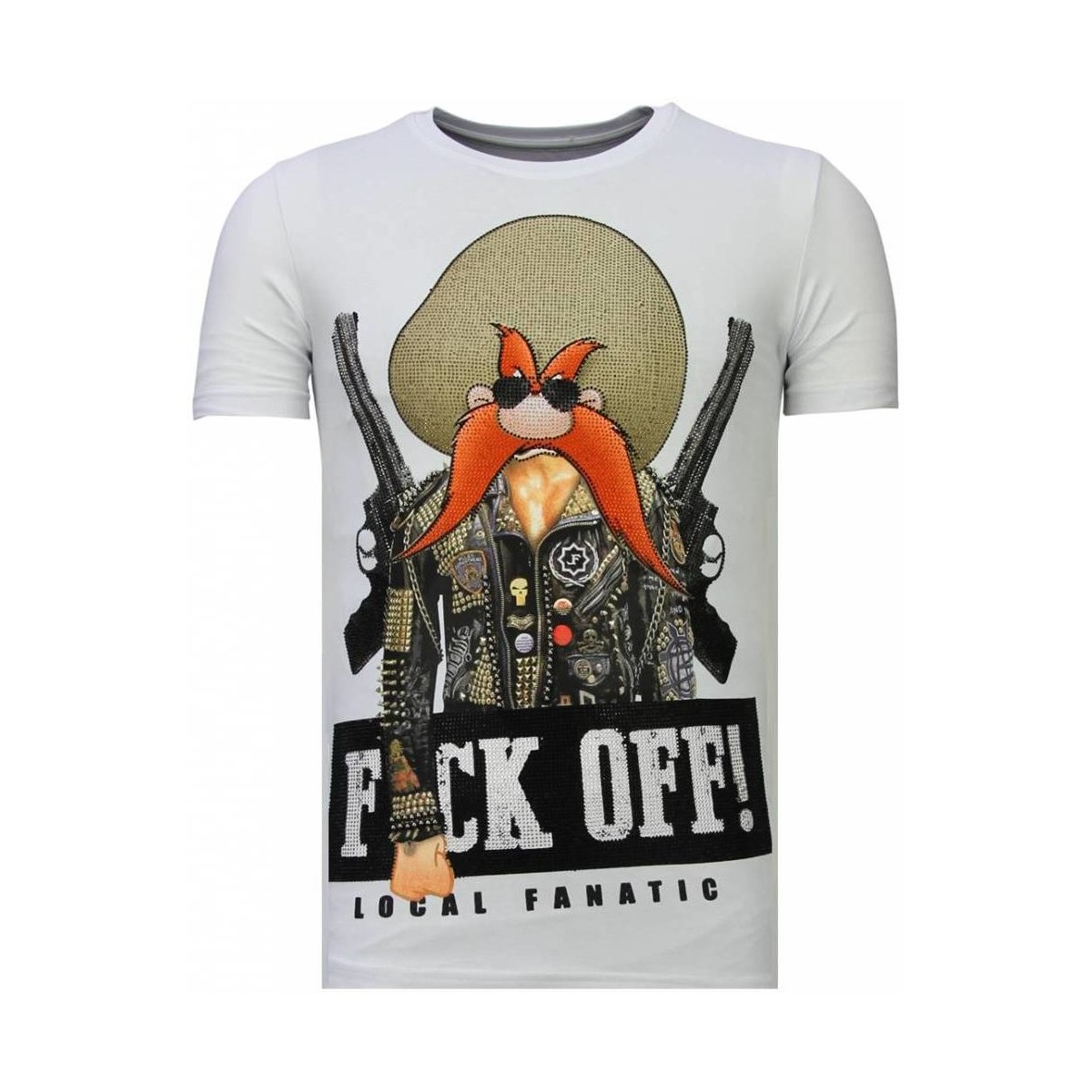 Textil Homem T-Shirt mangas curtas Local Fanatic 65008619 Branco