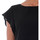 Textil Mulher T-Shirt mangas curtas Vero Moda 10196214 VMBRIGHT S/L FLOUNCE TOP O17 BLACK Preto