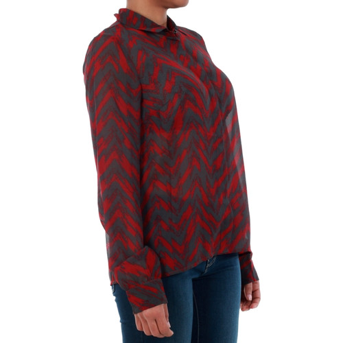 Vero Moda 10195565 VMKATINKA L/S SHIRT SB1 SUN-DRIED TOMAT/KATINKA Vermelho