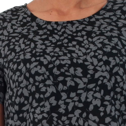 Vero Moda 10199847 VMHENNA FIFI S/S TOP SB2 BLACK/LEISE Preto