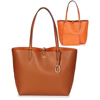 Malas Mulher Cabas / Sac shopping Lauren Ralph Lauren MERRIMACK REVERSIBLE TOTE MEDIUM Conhaque / Laranja