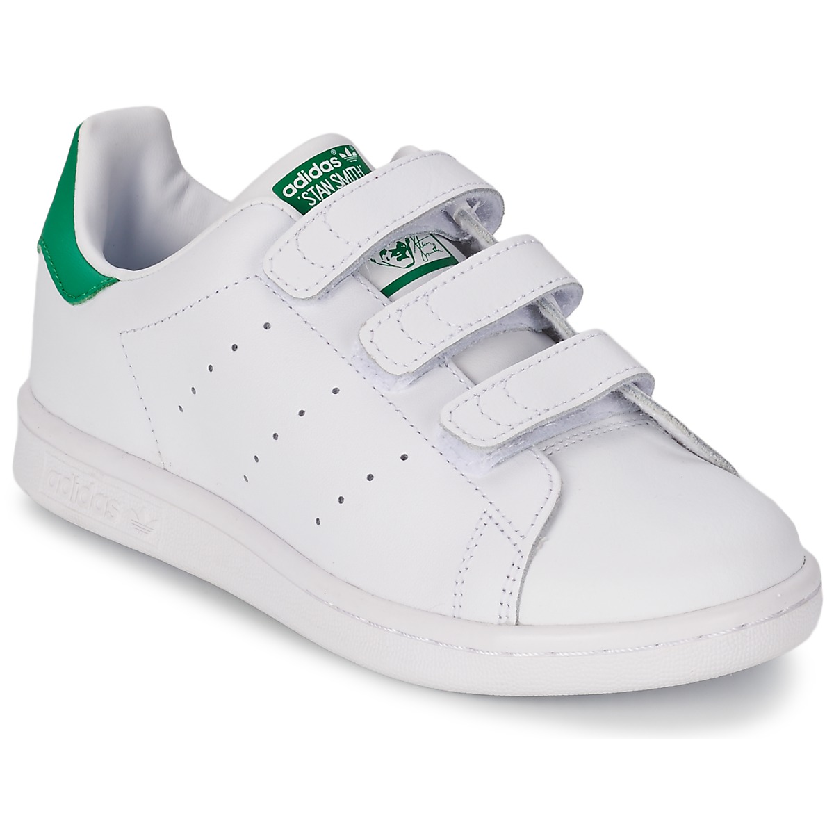 Sapatos Criança Sapatilhas adidas Originals STAN SMITH CF C Branco / Verde