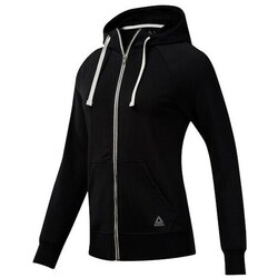Textil Mulher Sweats Reebok Sport Elements French Terry Full Zip Preto
