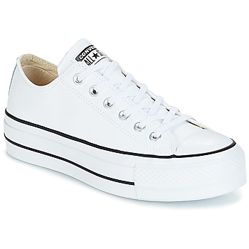 Sapatos Mulher Sapatilhas Converse CHUCK TAYLOR ALL STAR LIFT CLEAN OX LEATHER Branco