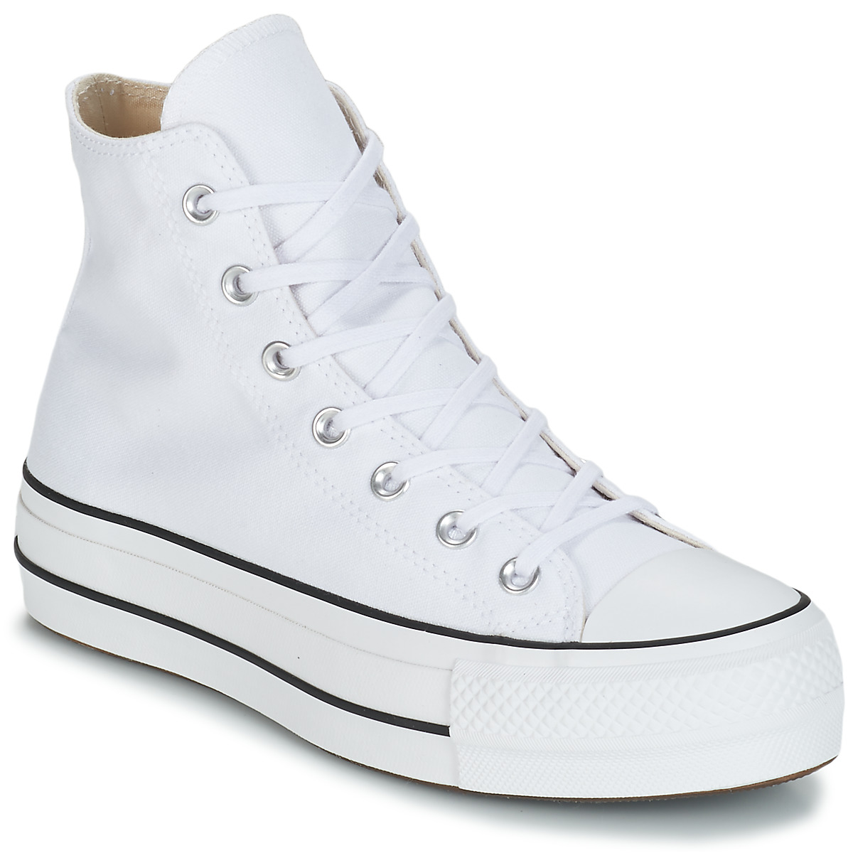 Sapatos Mulher Lauren Ralph Lauren CHUCK TAYLOR ALL STAR LIFT CANVAS HI Branco