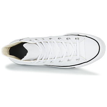 Converse CHUCK TAYLOR ALL STAR LIFT CLEAN LEATHER HI Branco