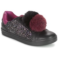 Sapatos Rapariga Sapatilhas Geox J DJROCK GIRL Preto / Violeta