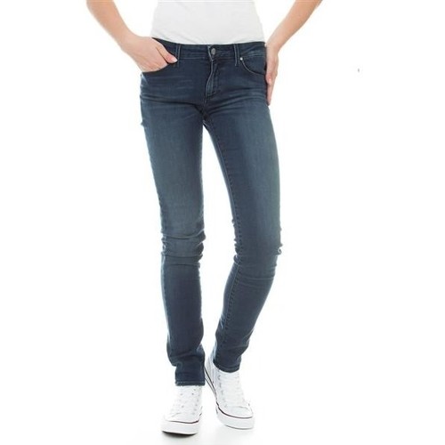 Textil Mulher Calças Jeans mini Wrangler Molly River Washed W251ZB33T Azul