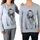 Textil Rapariga T-shirt mangas compridas Eleven Paris 44094 Cinza