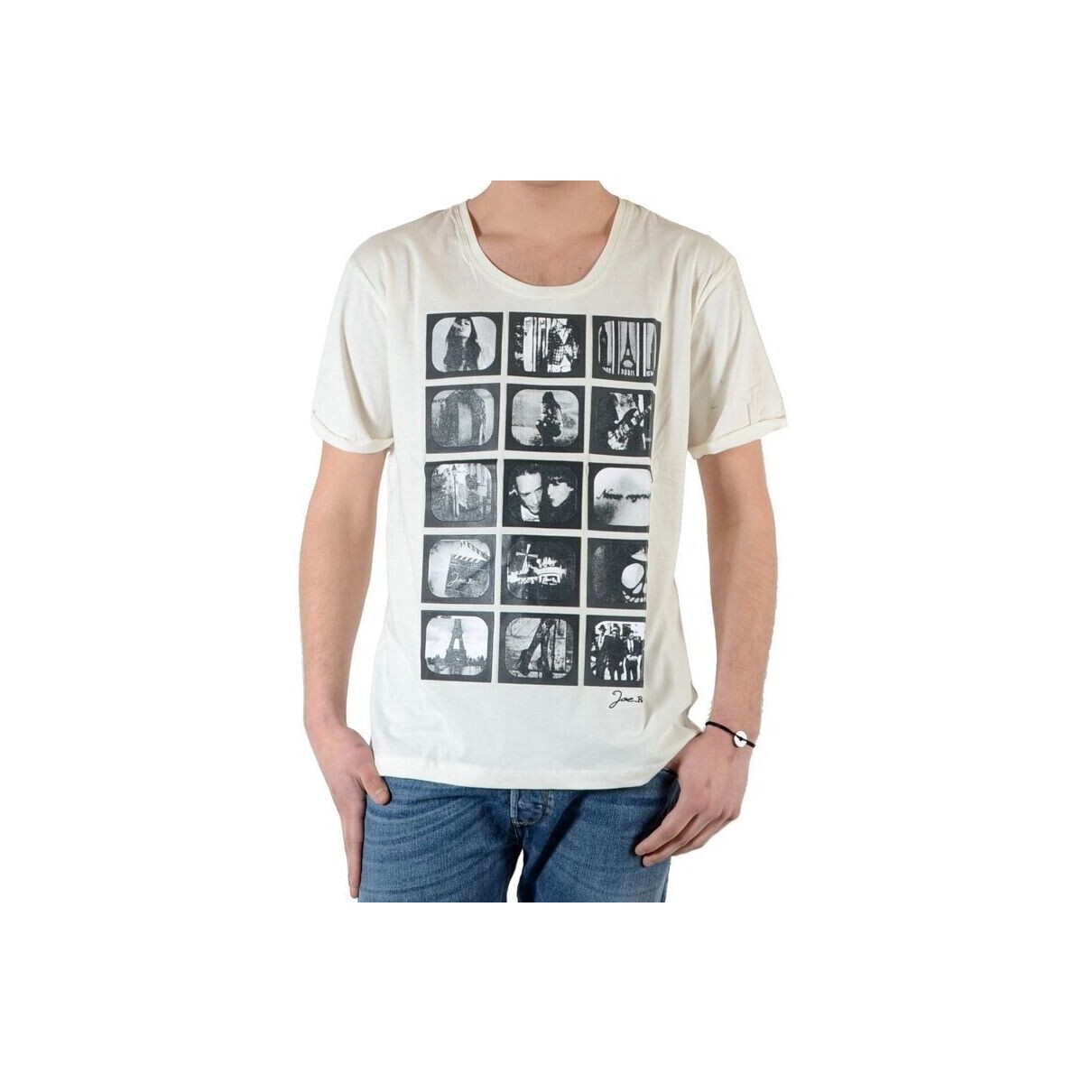 Textil Homem T-Shirt mangas curtas Joe Retro 30064 Branco