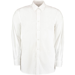 Textil Homem Camisas mangas comprida Kustom Kit KK140 Branco