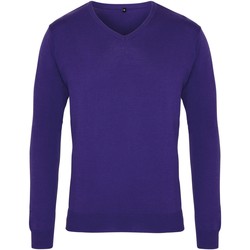 Textil Homem camisolas Premier PR694 Púrpura