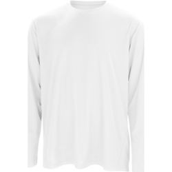 Textil Homem T-shirt mangas compridas Spiro S254M Branco