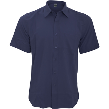 Textil Homem Camisas mangas curtas Henbury HB595 Azul