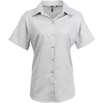 Textil Mulher camisas Premier PR336 Prata