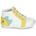 Sapatos Rapariga Sapatilhas de cano-alto GBB FRANCKIE Branco / Amarelo