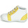 Sapatos Rapariga Sapatilhas de cano-alto GBB FRANCKIE Branco / Amarelo