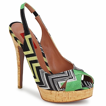 Sapatos Mulher Sandálias Missoni RM71 Verde