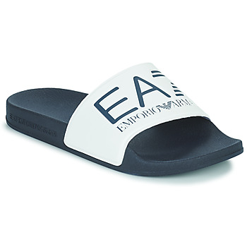 Sapatos chinelos Emporio Armani EA7 SEA WORLD VISIBILITY SLIPPER Branco / Preto