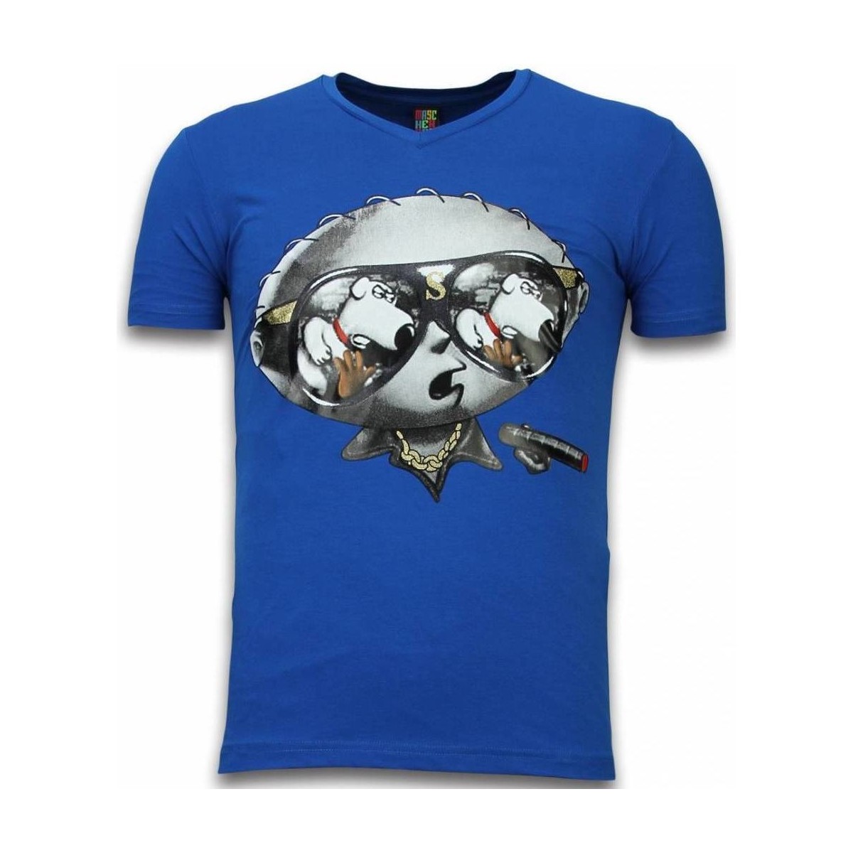 Textil Homem T-Shirt mangas curtas Local Fanatic 75944489 Azul