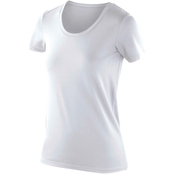 Textil Mulher T-Shirt mangas curtas Spiro SR280F Branco