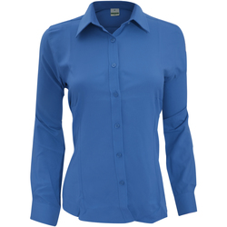 Textil Mulher camisas Henbury Wicking Azul