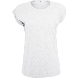 Textil Mulher T-Shirt mangas curtas Build Your Brand Extended Branco