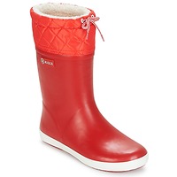 Sapatos Criança Botas de neve Aigle GIBOULEE Vermelho / Branco